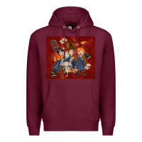 Burgundy wizard kids with glitter Premium Hoodie - TumblerDesignByShophia