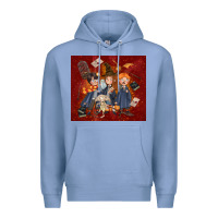 Colony Blue wizard kids with glitter Premium Hoodie - TumblerDesignByShophia