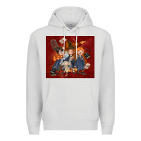 Dove Grey wizard kids with glitter Premium Hoodie - TumblerDesignByShophia