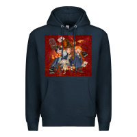 Navy wizard kids with glitter Premium Hoodie - TumblerDesignByShophia