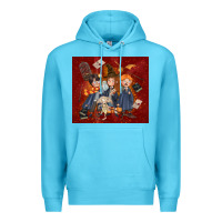 Ocean Blue wizard kids with glitter Premium Hoodie - TumblerDesignByShophia