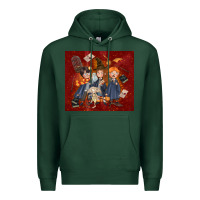 Sports Green wizard kids with glitter Premium Hoodie - TumblerDesignByShophia