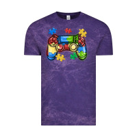 Cloud Purple autism awareness video game controller Vintage Tee - MaliasSmallBusiness