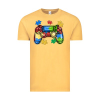 Vintage Mustard autism awareness video game controller Vintage Tee - MaliasSmallBusiness