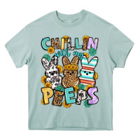 Arona Chillin with my peeps Easter Heavy Core Tee - OliviaCreatesArt