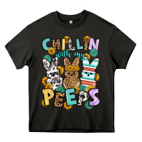 Asphalt Chillin with my peeps Easter Heavy Core Tee - OliviaCreatesArt