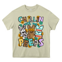 Mossy Chillin with my peeps Easter Heavy Core Tee - OliviaCreatesArt