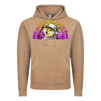 Vintage Coffee doge coin hodl on we're going to the moon retro sunset Vintage Hoodie - Jasminsmagicworld