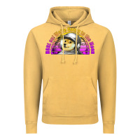 Vintage Mustard doge coin hodl on we're going to the moon retro sunset Vintage Hoodie - Jasminsmagicworld