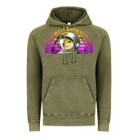 Vintage Olive doge coin hodl on we're going to the moon retro sunset Vintage Hoodie - Jasminsmagicworld