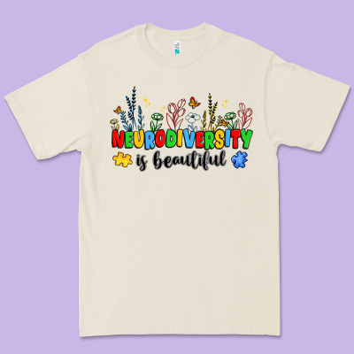 Neurodiversity Is Beautiful Premium Tee Designed By Jahusdesignshop