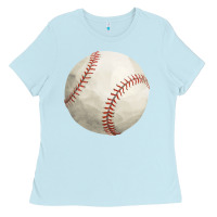 Baby Blue baseball fa element Ladies Tee - FaDigitalArtStudio