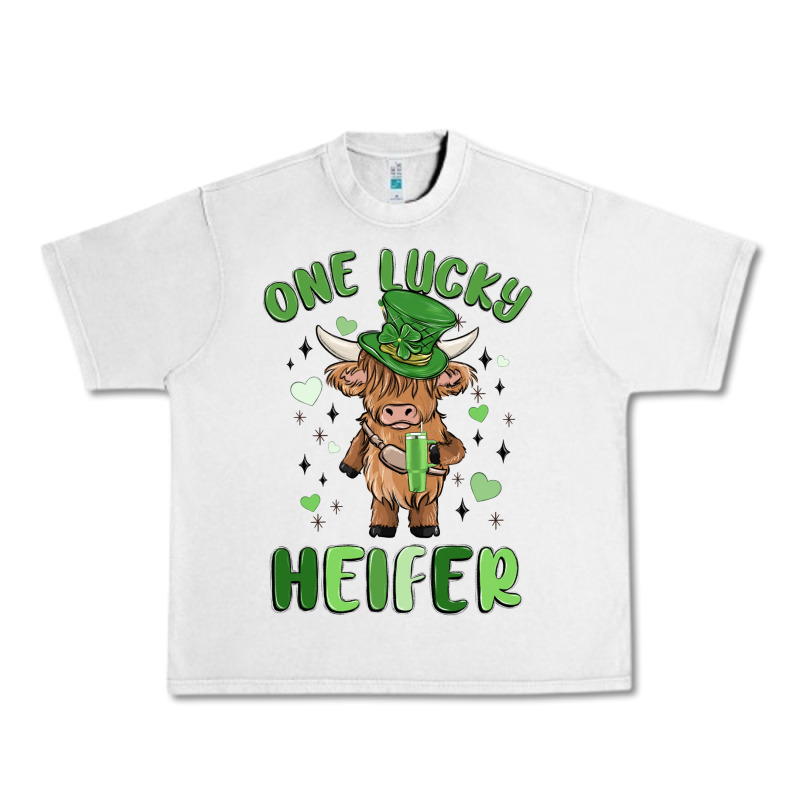 One Lucky Heifer Urban Heavy Tee by MaliasSmallBusiness | Teevron