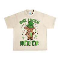 Sandshell one lucky heifer Urban Heavy Tee - MaliasSmallBusiness
