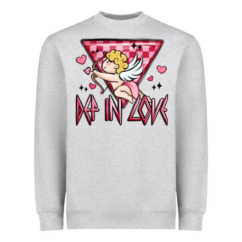 Def In Love Heavyweight Sweatshirt by MaliasSmallBusiness | Teevron