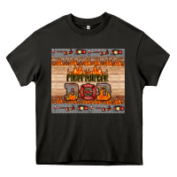 Asphalt firefighter dad Heavy Core Tee - HRA Design Shop