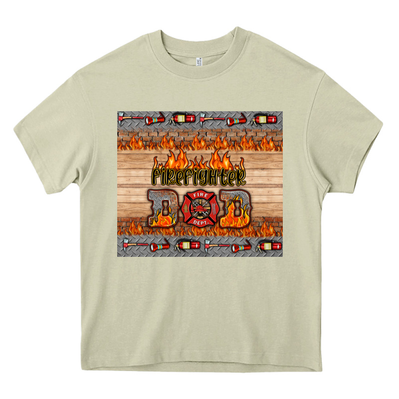 Firefighter Dad Heavy Core Tee by HRA Design Shop | Teevron