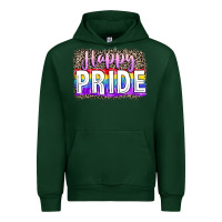Forest Green Happy pride Urban Hoodie - FaDigitalArtStudio