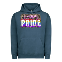 Pigment Midnight Navy Happy pride Urban Hoodie - FaDigitalArtStudio