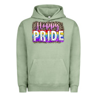 Pigment Oil Green Happy pride Urban Hoodie - FaDigitalArtStudio