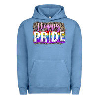 Pigment Pebble Blue Happy pride Urban Hoodie - FaDigitalArtStudio