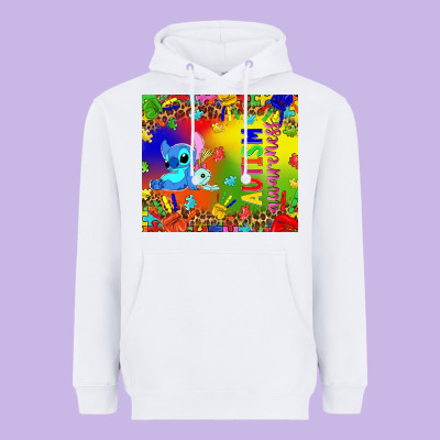 Autism Awareness With Stitch Tumbler Heavyweight Hoodie Designed By Tumblerdesignbyshophia