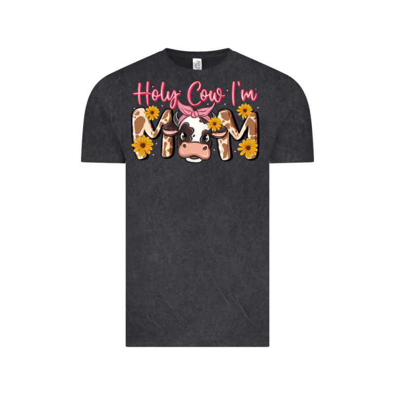Holy Cow I'm Mom Vintage Tee by MaliasSmallBusiness | Teevron