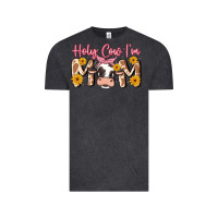 Vintage Black holy cow i'm mom Vintage Tee - MaliasSmallBusiness