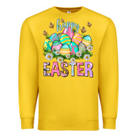 Lemon Happy Easter with eggs Easter Day Premium Sweatshirt - HowdyJamesFarm