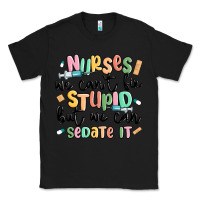 Black nurses we cant fix stupid Classic Tee - MaliasSmallBusiness