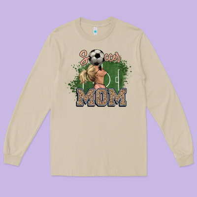 Soccer Mom Long Sleeve Tee Designed By Nancycooperartshop