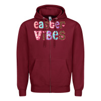 Burgundy Easter vibes Zipper Hoodie - RanaPortraitStore