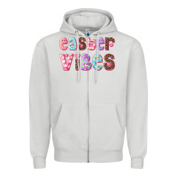 Dove Grey Easter vibes Zipper Hoodie - RanaPortraitStore