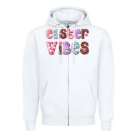 White Easter vibes Zipper Hoodie - RanaPortraitStore