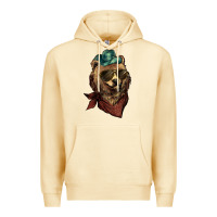 Pina Colada Bear cowboy bandana glasses Premium Hoodie - HowdyJamesFarm