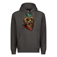 Smoke Bear cowboy bandana glasses Premium Hoodie - HowdyJamesFarm