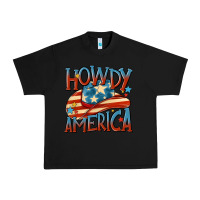 Black howdy america Urban Heavy Tee - MaliasSmallBusiness