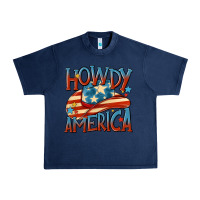 Navy howdy america Urban Heavy Tee - MaliasSmallBusiness