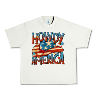 Pistachio howdy america Urban Heavy Tee - MaliasSmallBusiness