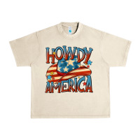 Sandshell howdy america Urban Heavy Tee - MaliasSmallBusiness