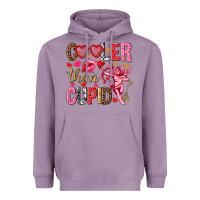 Lavender Cooler than Cupid Valentine's Day Heavyweight Hoodie - HowdyJamesFarm