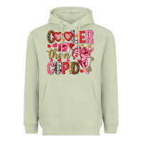 Matcha Cooler than Cupid Valentine's Day Heavyweight Hoodie - HowdyJamesFarm