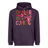 Plum Cooler than Cupid Valentine's Day Heavyweight Hoodie - HowdyJamesFarm