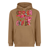 Toasted Coconut Cooler than Cupid Valentine's Day Heavyweight Hoodie - HowdyJamesFarm