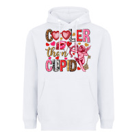White Cooler than Cupid Valentine's Day Heavyweight Hoodie - HowdyJamesFarm