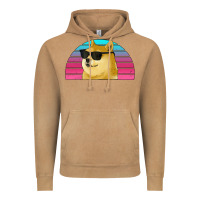 Vintage Camel doge coin bitcoin hodl retro sunset Vintage Hoodie - Jasminsmagicworld