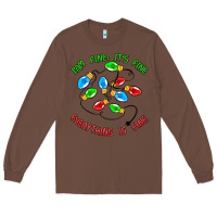 Chestnut i'm fine it's fine everything is fine Long Sleeve Tee - MaliasSmallBusiness