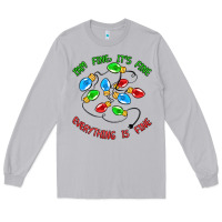 Moon Dust i'm fine it's fine everything is fine Long Sleeve Tee - MaliasSmallBusiness