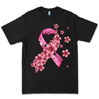 Black pink cancer ribbon Premium Tee - AdoDesignShop