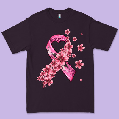 Pink Cancer Ribbon Premium Tee Designed By Adodesignshop